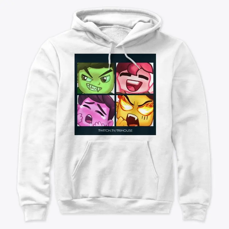 trihouEmotes Hoodie (border)